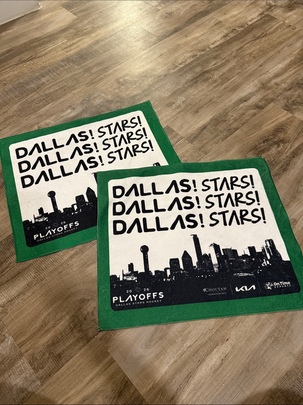Dallas Stars Playoffs Rally Towels - Green & White